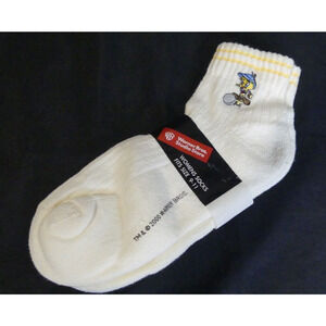 Tweety Bird 90s Golf Socks Ankle Warner Brothers Women *NEW* Vintage Y2K